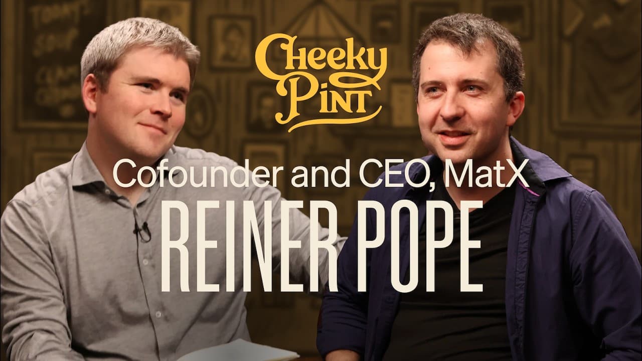 MatX CEO Featured on Cheeky Pint with John Collison
